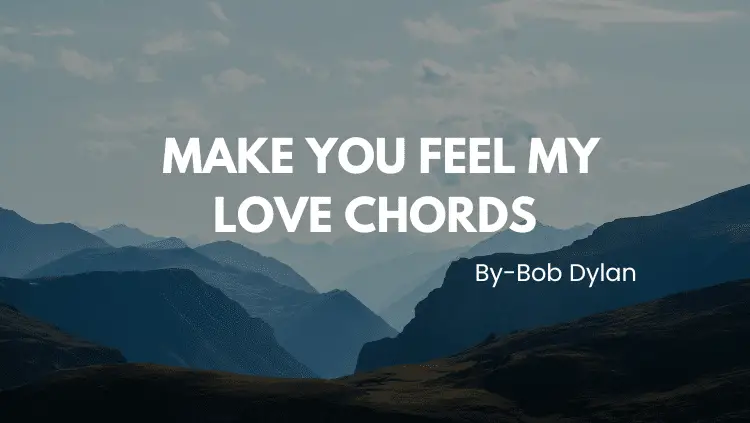 Make You Feel My Love Chords